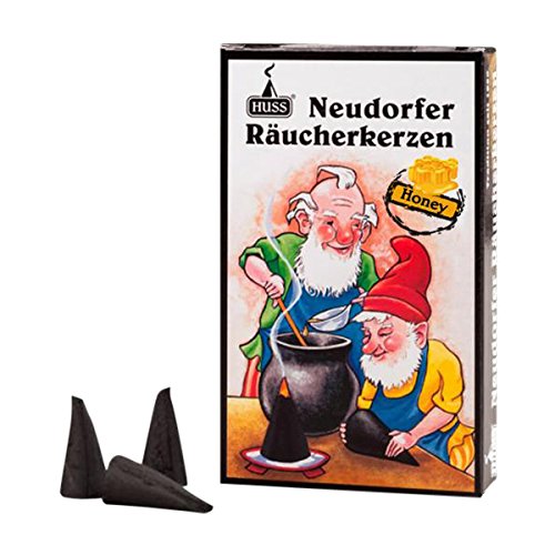 HUSS Incense Cones for German Incense Smoker - Honey - Eco-Friendly Handmade in Germany