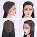 Giannay Hair Pretty Synthetic Glueless Lace Front Wigs Natural Hairline Straight Hair Long Wig with Baby Hair Heat Resistant Fiber Wigs for Women Black Color 20 Inch