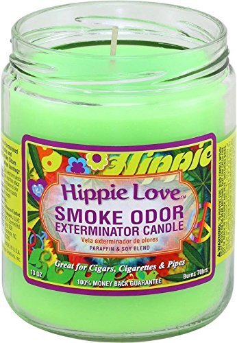 Smoke Odor Exterminator 13oz Jar Candle, Hippie Love, 13 oz,