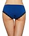 Women's Cotton Underwear Hipster Briefs Lace Trim Panties Breathable Panties size S, Wine Pack of 4