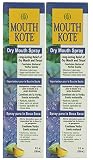 Mouth Kote Dry Mouth Spray, Oral Moisturizer with Yerba Santa, 8 Fluid Ounce (PACK OF 2)