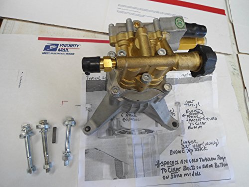 2600 psi Pressure Washer Pump durable brass head & Thermal Release Valve replaces 308653009, 308653003, & 308653025