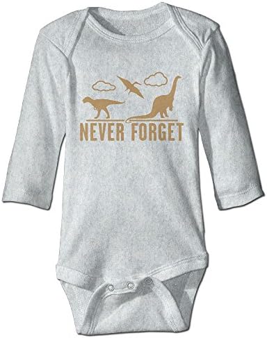 Lmiongh Baby Boys Girls Never Forget - Dinosaurs Long-Sleeve Toddler Climb Jumpsuit