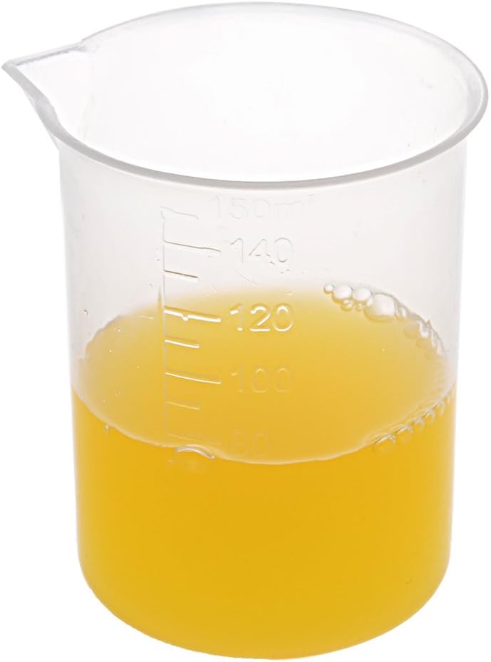 sourcingmap Measuring Cup 150ml PP Plastic Graduated Beaker Transparent for Lab Kitchen Liquids 5pcs, 5 pcs/150ml - Image 5