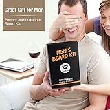 MayBeau Beard Kit for Men 8 in 1 Beard Grouth Grooming & Trimming with Unscented Leave-in Conditioner Oil,Beard shaping, Beard Balm Butter Wax, Brush and Comb Ultimate Trimmer Set for Men
