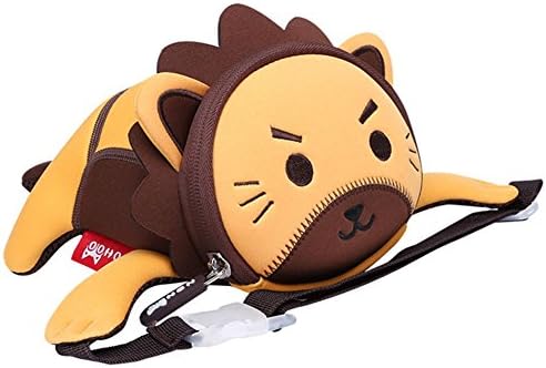 Alnaue Kids Waist Bag Preschool Children 3D Animal Cute Waterproof Toddler backpack … (Lion)