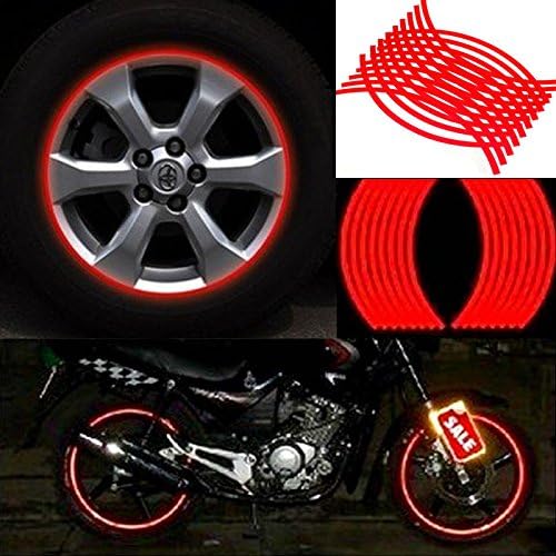 Pygan(TM) New 18 Strips Motorcycle Car Wheel Hub Tire Sticker Car Decorative Styling Strip Wheel/Rim/Tire Protection