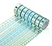 Agutape Foil Gold Washi Tape for Notebook Decoration DIY Gift Set of 8