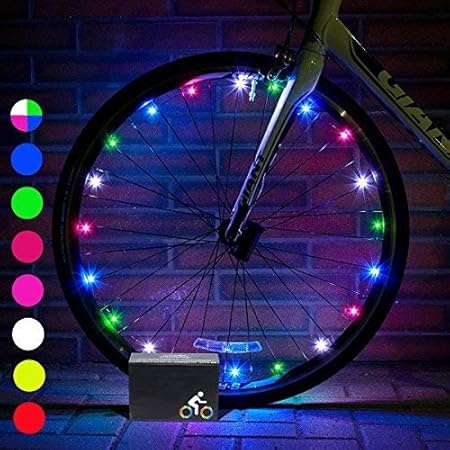 Dimy Bike Wheel Lights Stocking Stuffer Led Bike Wheel Light For Boys Toys For 5 16 Year Old Boys 5 14 Year Old Boy Gifts For Teen Girl Outdoor Christmas Halloween Toys Multicolor Ttb07