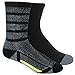 adidas Women's Studio Crew Sock (2-Pair), Black/Onix/Frozen Yellow, Medium, (Shoe Size 5-10)
