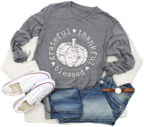 T Shirt Womens Fall Thanksgiving 