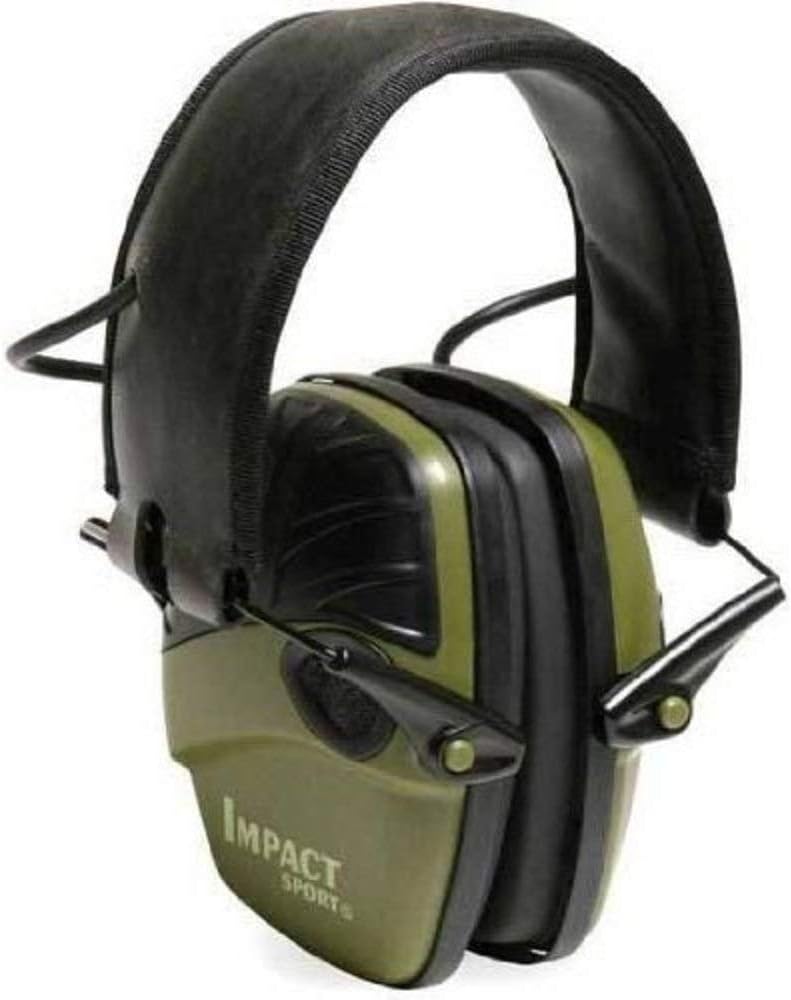 Howard Leight by Honeywell R-01526-PK2 2-Pack Impact Sport Sound Amplification Electronic Earmuff, Classic Green (R-01526-PK2), Classic Green,Green 2-pack: Home Improvement