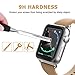 Apple Watch 42mm Screen Protector, Amoner iWatch Tempered Glass Screen Film [Full Coverage][2.5D Curved Edge] for 42mm iWatch Series 3/2/1 （Black）