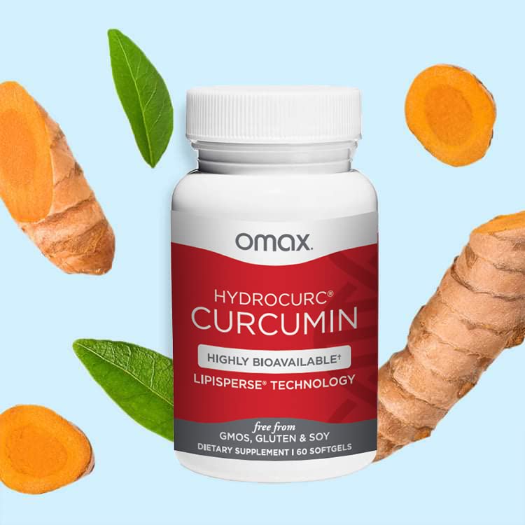 Omax3 HydroCurc Turmeric Curcumin Softgels, Highly Bioavailable, Nanoparticle Potency & Absorption (60 Softgels)