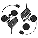 Helmet Wireless Bluetooth Intercom High-Power Headset 6 Riders 1200m Waterproof Interphone 2 Pack