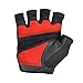 Harbinger FlexFit Non-Wristwrap Workout Weightlifting Gloves with Flexible Cushioned Leather Palm (Pair) Red/Black Large