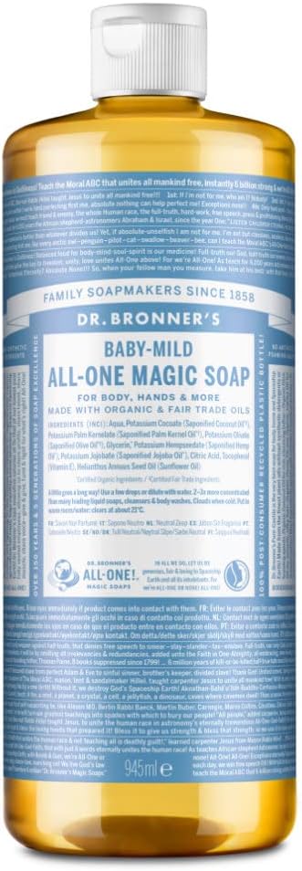 Dr Bronner's Baby Mild All-One Magic Soap 945ml Organic Oils