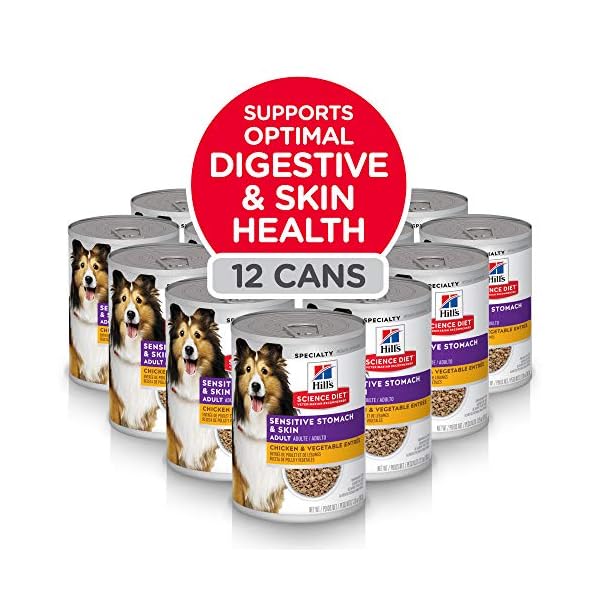 Hill's Science Diet Wet Dog Food, Adult, Sensitive Stomach & Skin