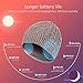 blueear Bluetooth Beanie Hat Bluetooh 5.2 Headphone Wireless Winter Knit Hats with Stereo Speaker and MIC 15 Hours Working Time for Outdoor Sports Grey