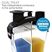 BluePeak Dual Treat Protein Shaker Bottle 28-Ounce, 2-Pack Hydra Cup. Mixing Grid Technology. Enjoy 2 Different Drinks Stored Independently in The Same Bottle. BPA Free