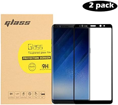 Fuloophi Samsung Galaxy NOTE 8 Screen Protector, 3D Curved Full Screen Coverage Tempered Glass Screen Protector HD Ultra Clear Film/Protective Guard/Anti-Bubble/Protects Against Scratches Drops