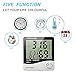 RosyMyth Weather Thermometers, Indoor Humidity Thermometer Wall Mount Monitor Sensor Thermostat Home Office, digital indoor thermometer with memory