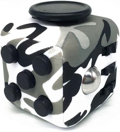 Amazon Fidget Cube フィジェットキューブ 迷彩 ストレス解消 不安 緊張 集中力アップ ６面 保証付 迷彩 グレー フィジェットキューブ おもちゃ