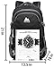 Extra Large School Backpack Bookbag for College Travel Hiking Fit Laptop Up to 17 Inch (Black)