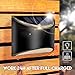 LeiDrail Solar Step Lights Outdoor Deck Fence Stair 2100K Warm Light Sun Powered LED Illuminated Landscape Lighting Waterproof for House Yard Garden Post Black - 2 Pack