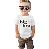 SOFEON Big Brother Shirt for Toddler Baby Boy Promoted to Big Bro Announcement T-Shirt Kids Summer Short Sleeve Tees Top