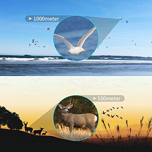 Sunba Youth 12X50 High Power Prism Monocular Telescope, Waterproof Fogproof Shockproof Scope -BAK4 FMC Prism with Smartphone Adapter and Tripod for Bird Watching Hunting Camping Traveling Scenery