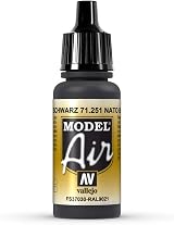 Vallejo Model Air NATO Black 17 ml Acrylic Paint Airbrush Pre-Thinned view 3