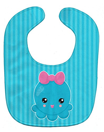 Caroline's Treasures Nautical Octopus Baby Bib, Blue, Large