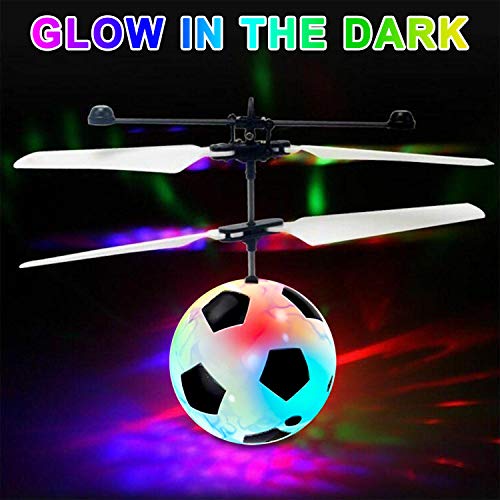 2 Pack Flying Ball Toys, RC Flying Toys for Kids Boys Girls Xmas Holiday Birthday Gifts Remote Control Drone Helicopter Rechargeable Light Up Ball Infrared Induction RC Drone Toy - Thumbnail 3