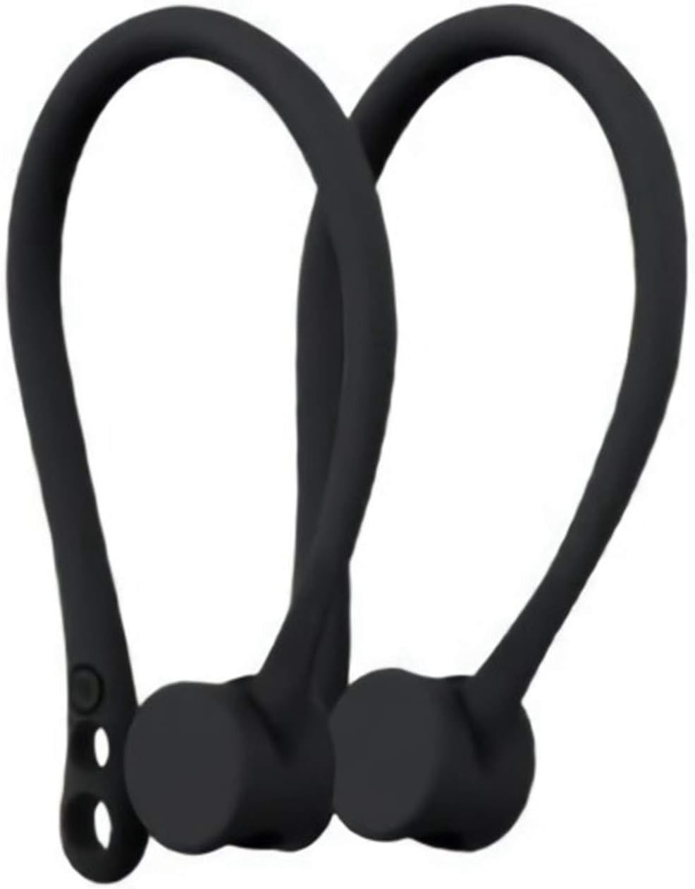 Rhinenet Replacement Earhooks Ear Loops Gels Hooks Strap Holder Pod Wireless Ear Hooks For Apple AirPods Earphone Earbuds Earpods (Black)