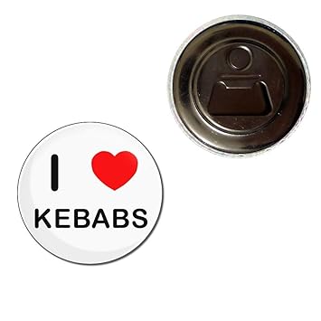Compra I Love Kebabs - Abrebotellas con imán de nevera de 55 mm en ...