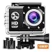 Action Camera Sport Camera 1080P Full HD Waterproof Underwater Camera with 140° Wide-Angle Lens 12MP 2 Rechargeable Batteries and Mounting Accessories Kit - Black03