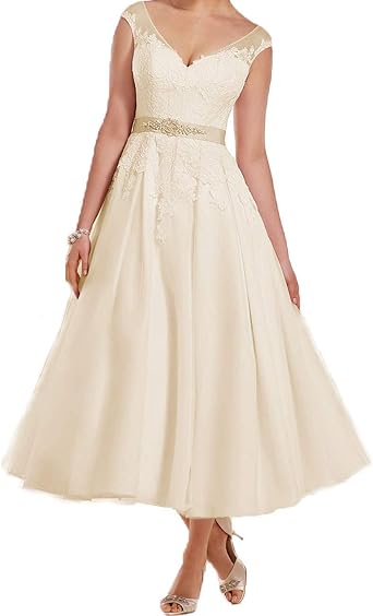 tea length bridal gowns