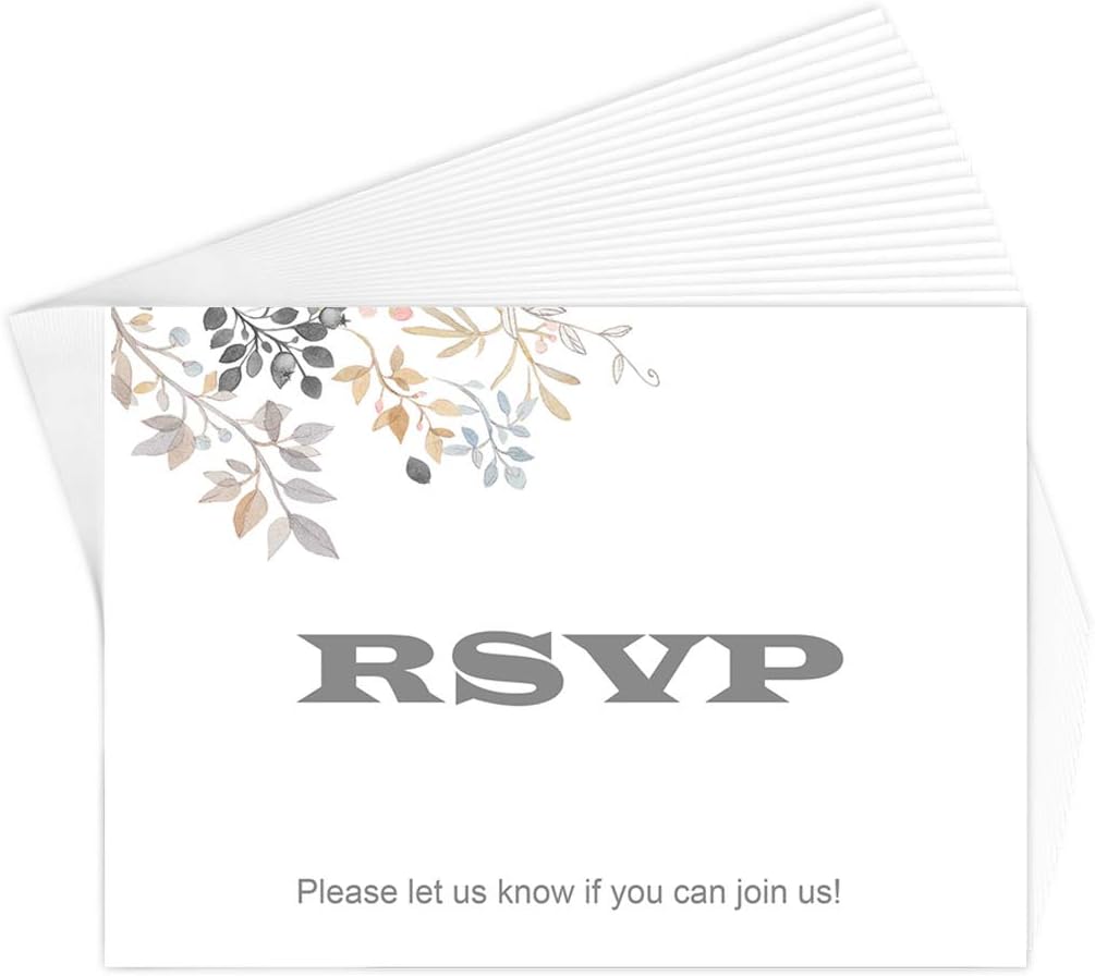 RSVP Cards + Self-Seal Envs - Pack 20 Postcards - Wedding Reception Birthday Party Hen Bridal Baby Shower Dinner Christmas - Fill in Blank Reply - Multiple Events Corporate Functions UK Eco-Friendly - Image 4