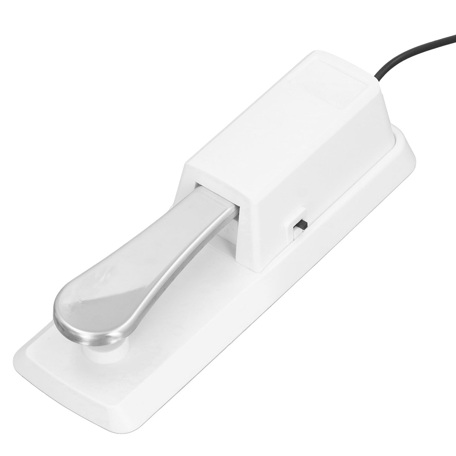 Universal Sustain Pedal for Keyboard, White Sustain Foot Pedal with 0.25in Interface, Piano Keyboard Foot Pedal for All Electronic Instruments with Sustain Function (White)