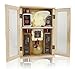 Holiday Gift Basket For Women, Sandalwood Ylang Oil with Shea Butter & Vitamin E, Spa Gift Set, In Wooden Cabinet. 6 Greeting Cards included