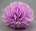 Jesipi Lavender Purple Lilac Tissue Paper Pom Poms Wedding Decorations Ideas Hanging Party Tissue Flowers in 3