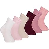 Petit Minou Bella Baby & Toddler Seamless-Toe Turkish Cotton Crew Socks (6-Pack)