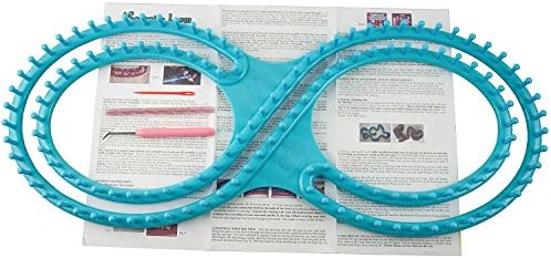 Windaze 55" Afphgan Serenity Loom Knitting Board Weave Loom Kit with Step by step instructions Great for the experienced Loom Knitter (Blue)