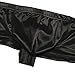 iEFiEL Mens Shiny Cap Cover Bulge Pouch Low Rise Mini Bikini Briefs Lingerie Underwear Black M