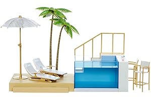 Rainbow High Color Change Pool & Beach Club Playset