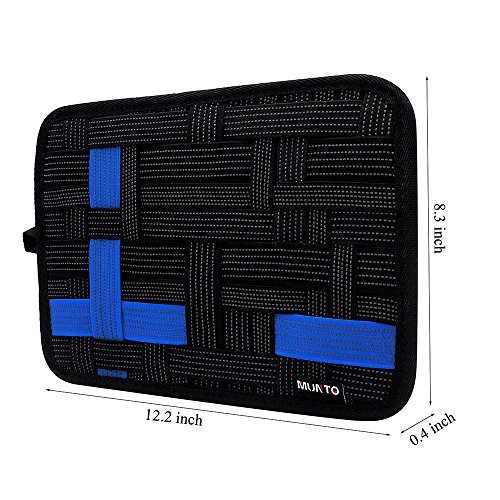 MUNTO Electronics Travel Organizer Bag, Elastic Cable Organizer Board for Electronics Accessories, Large - Thumbnail 2