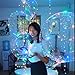 Lightsfever 6pc LED Light up Party Balloons with Batteries, Multicolored Lights with 20 inch Clear Bobo Balloons for Helium or Air (6 pack)