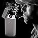 AceFox USB Rechargeable Lighter Electronic Windproof Flameless Arc Lighter With Gift Box , Black Ice