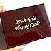SandiaSummer 24K Gold Foil Playing Cards $100 Dollar Design Poker Deck Toy
